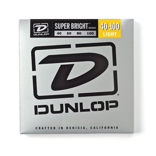 Dunlop Dunlop DBSBN40100-U Nickel Light Super Bright Bass Strings - Set of 4 DBSBN40100-U